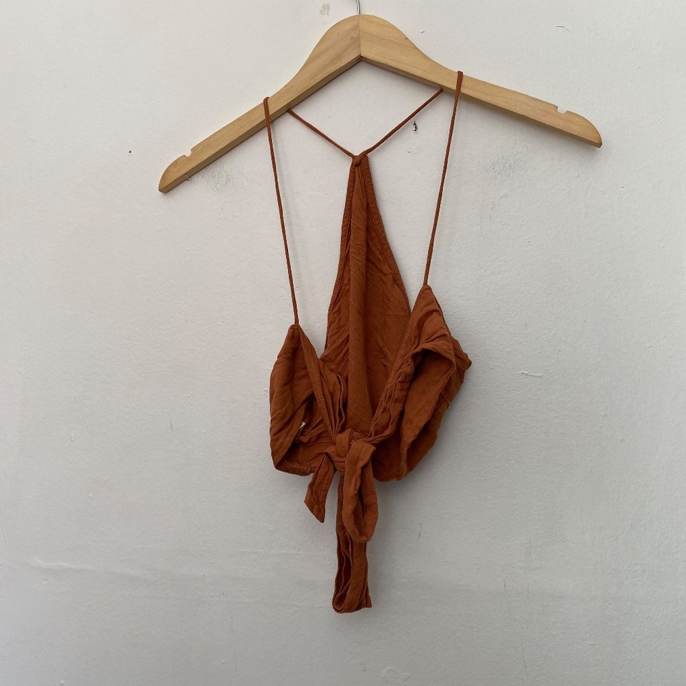 Rust Mini Skirt - Picture 4 of 4
